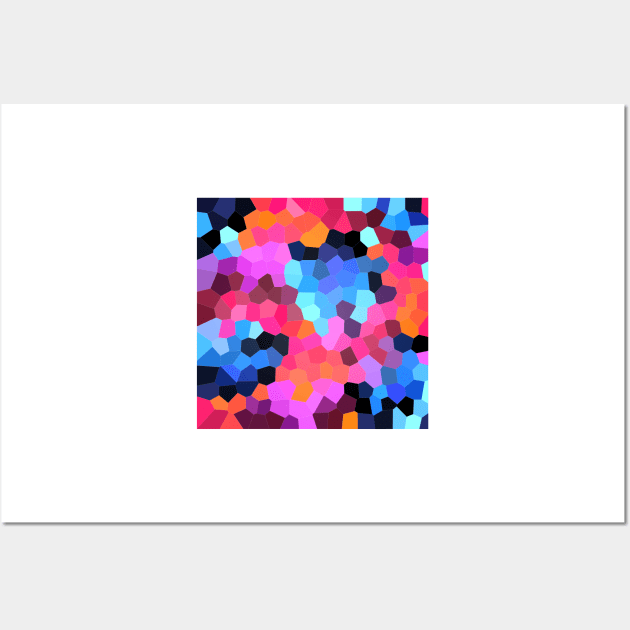 Neon Abstract Geometrics Wall Art by Elizabeth Karlson Art